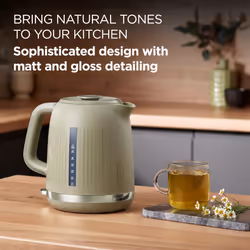 Kenwood Dusk Electric Kettle, 360? Swivel Base, Water Level Indicator, Cord Storage, Boil-Dry Protection, Removable Filter, Capacity 1.7L,