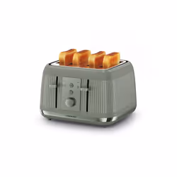 Kenwood Dusk Toaster, 4 Slot Toaster, Reheat, 5 Browning Settings, Defrost and Cancel Functions, Pull Crumb Tray, TFP30.000GN, 1800W, Olive Green