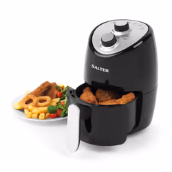 Salter EK2817 2L Compact Air Fryer - Hot Air Circulation, Removable Non-Stick Cooking Rack, Adjustable Temperature Up To 200? ...