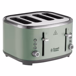 Russell Hobbs Toaster 4 Slice (Independent & Extra wide slots, 6 Browning levels, Frozen, cancel & reheat features with blue ...