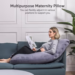 momcozy Pregnancy Pillows for Sleeping, U Shaped Full Body Maternity Pillow with Removable Cover - Support for Back, Legs, Belly, HIPS for Pregnant