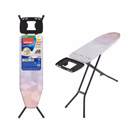 NEW Vileda Diamond Ironing Board, Ironing Board for Steam Ironing Stations, Ironing Surface 120 x 38 cm, Titanium-Coated Iron ...