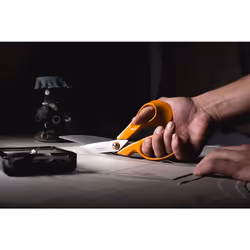 Fiskars Tailor Scissors, Length: 27 cm, Stainless Steel Blade/Plastic Handles, Orange, Classic, 1005145, 9.4 x 27 x 2.1 cm