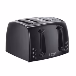 Russell Hobbs Textures 4 Slice Toaster (Extra Wide Slots, 6 Browning levels,cancel & reheat function with indicator lights, R ...