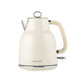 Salter EK5737CRM Retro 1.7 L Kettle ? 3KW Rapid Boil, 360? Base, Removable Limescale Filter, Cordless, Water Level Window, Blue Indicator Light, Boil