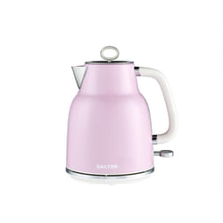 Salter Retro Pink 1.7 L Kettle ? 3KW Rapid Boil, 360? Base, Removable Limescale Filter, Cordless, Water Level Window, Blue Indicator Light, Boil Dry