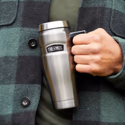 Thermos Stainless King Copper Travel Mug (470ml), Reusable Insulated Stainless Steel Coffee Cup for Hot or Cold Drinks, Vacuum Sealed Water Flask with