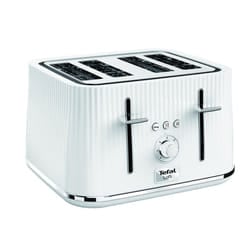 Tefal Loft 4-Slot Toaster with Extra-Wide Slots, Adjustable Browning, Defrost & Reheat Functions, Removable Crumb Tray, High Lift Lever, Classic