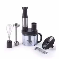 Salter EK5877 5 in 1 Blend & Prep ? Compact Food Chopper with 1.2L BPA-Free Bowl, Immersion Stick Blender with 2 Speed Settin ...