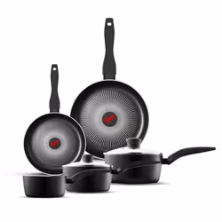Tower T700314 SmartStart Gourmet 5 Piece Cookware Set with Easy Clean Aeroglide Non-Stick Coating, Oven Safe, Long Lasting, P ...