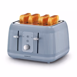 Kenwood Dawn Toaster, 4 Slot Toaster, Reheat, 5 Browning Settings, Defrost and Cancel Functions, Pull Crumb Tray, TFP09.?000BL, 1800W, Stone Blue