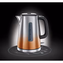 Russell Hobbs Eclipse Stainless Steel & Copper Sunset Ombre 1.7L Electric Cordless Kettle (Quiet & Fast Boil 3KW, Removable washable anti-scale