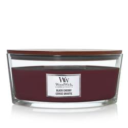 WoodWick Ellipse Scented Candle, Black Cherry, with Crackling Wick. Burn Time: Up to 50 Hours
