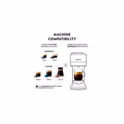 Nespresso Vertuo Next 11706 Coffee Machine by Magimix, Contrast White