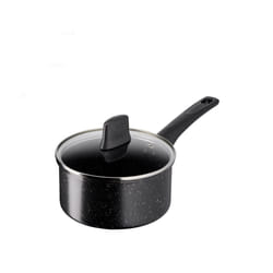 Tefal Titanium Stone Saucepan 18 cm + Lid, High-Performance Non-Stick Coating, Metal Spatula Safe, All Hobs Including Induction, E1052345