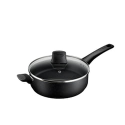 Tefal Titanium Stone Sautepan 26 cm + Lid, High-Performance Non-Stick Coating, Metal Spatula Safe, All hobs Including Induction, E1053345