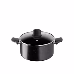 Tefal Titanium Stone Stewpot 24 cm + Lid, High-Performance Non-Stick Coating, Metal Spatula Safe, All Stovetops Including Ind ...