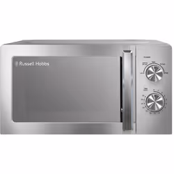 Russell Hobbs Stainless Steel Microwave 20 Litre 800W Solo Manual with 5 Power Levels, Defrost Function & Easy Clean, 35 Minu ...