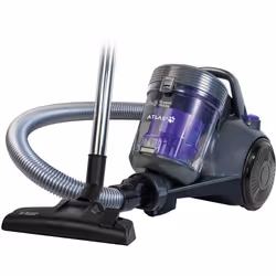 Russell Hobbs Cylinder Vacuum Cleaner ATLAS2 PET 2.5 Litre Grey & Purple with 3 in 1 Multi-Tool, Triple Dust Lock 700W High E ...