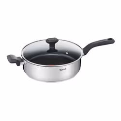 Tefal Comfort Max 26cm Stainless Steel Saute Pan ? Durable Non-Stick Pan with Thermo-Spot Heat Indicator, Induction Compatibl ...