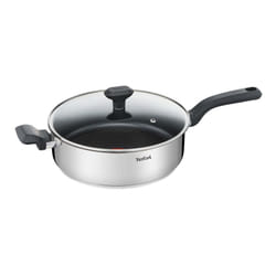 Tefal Comfort Max 26cm Stainless Steel Saute Pan ? Durable Non-Stick Pan with Thermo-Spot Heat Indicator, Induction Compatible Base, Comfortable Grip