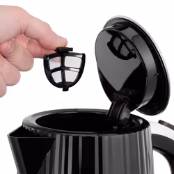 Russell Hobbs Electric Kettle (Hot Water, Tea or Coffee, 1.7L, Push to open lid, Perfect pour spout, Removable washable filter, Illuminated switch,