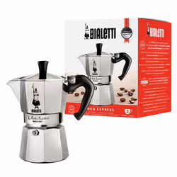 Bialetti Moka Express Aluminium Stovetop Coffee Maker 130 ml(3 Cup)