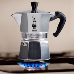 Bialetti Moka Express Aluminium Stovetop Coffee Maker 130 ml(3 Cup)