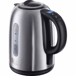 Russell Hobbs Electric Kettle (For Hot Water, Tea or Coffee, 1.7L, Brushed stainless steel, Quiet boil & digital temperature  ...