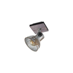 Eglo Barnstaple Vintage Ceiling Lamp, Industrial Design Ceiling Spotlight, Zinc Steel Retro Wall Lamp, Brown-Patina Coloured Wall Lighting, E27 Socket