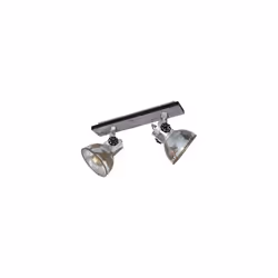 Eglo Romagnese LED Pendant Spotlight, 5-Bulbs Ceiling Light Made of Steel and Glass Coloured in Nickel Matt, Amber and White, ...