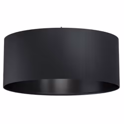 Eglo Maserlo 1 Vintage Pendant Lamp, Black Steel and Fabric Ceiling Light, Dining and Living Room Lighting, E27 Socket, ? 20.9 inches