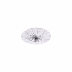 EGLO Nieves LED Ceiling Light, Diameter 41 cm, Crystal Effect Ceiling Light Made of Plastic and Metal, Living Room Lamp in Wh ...