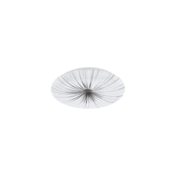EGLO Nieves LED Ceiling Light, Diameter 41 cm, Crystal Effect Ceiling Light Made of Plastic and Metal, Living Room Lamp in White, Silver, Bedroom