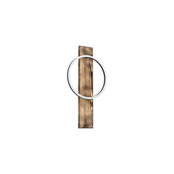 EGLO LED wall lamp Boyal, 1-light wall lamp vintage, rustic, modern, indoor wall spotlight made of steel, wood and plastic, living room lamp, hallway