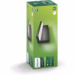 Philips MyGarden Wall Light 1648393P3 ? Outdoor Lighting (Wall Light, Anthracite, Aluminium, Synthetic, IP44, Garden, Patio, I)