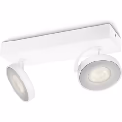 Philips MyLiving Clockwork LED Spotlight Bar 2 Bulbs, White, 531723116, White 8 wattsW