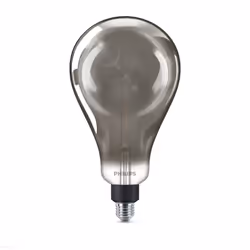 Philips LED Giant Smoky A160 Light Bulb Dimmable [E27 Edison Screw] 6.5W 25W Equivalent, Cool White (4000K)