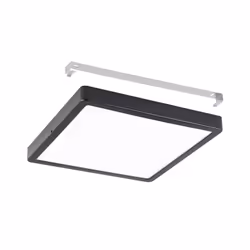 Eglo LED Outdoor Ceiling Light Argolis 2, Outside Light for Wall and Ceiling, Porch Lighting Made of Black Metal and White Plastic, Exterior lamp Warm