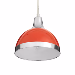 Premier Housewares E27 Edison Screw 40 W 3 Ceiling Light Shade Ceiling Lights Red Pendant Lighting Ceiling Pendant H120xW68xD18