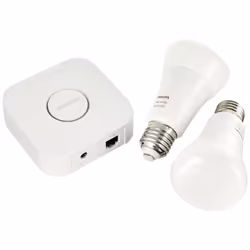 Philips Hue White & Color Ambiance Starter Set of 2 Lamps, Plastic, 19 W, White