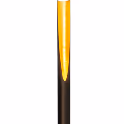 Eglo Barbotto 1-Flame Floor lamp, Steel Rod Light, Black and Gold Colours, GU10 Socket, incl. Foot Switch