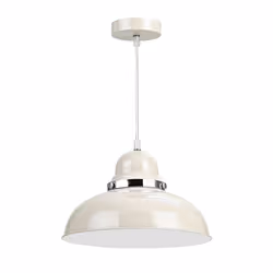 Premier Housewares E27 Edison Screw 40 W Vermont Pendant Ligh, 115 x 30 x 30 cm - Clay