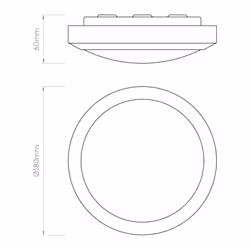 Astro Bathroom Ceiling Light, Metal, E14 (Small Edison Screw), 40 W, Polished Chrome