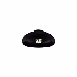 Eglo Mogano Flush Ceiling Light, Black Metal Industrial Design Lighting, Living Room, Bedroom and Hallway Lamp, E27 Socket