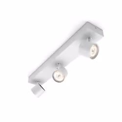 Philips myLiving Star WarmGlow Dimmable LED Spotlight, 3 x 4.5 W LED Light, Instant Start, Easy Installation - White