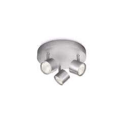 Philips Hue myLiving Star 3 SpotLight Spiral Ceiling Light (Integrated 3 x 3 W LED Bulb) - Aluminium, 562434816