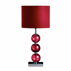 Premier Housewares Bedside Table Lamp Ceramic Effect Bedside Lamp Chrome Base Table Lamps for Lounge Desk Lamp Lamp Shade H51 ...