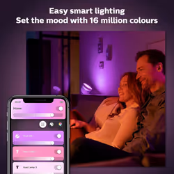 Philips Hue Iris White and Colour Ambiance Table Lamp Smart Lighting. [White] with Bluetooth. Works with Alexa, Google Assistant and Apple HomeKit, 1