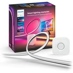 Philips Hue Play Gradient PC Lightstrip Starter Kit Including Hue Bridge [for 24-27 Inch Screens] LED Smart Lighting. Sync for Entertainment, Gaming